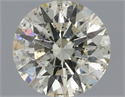 Natural Diamond 0.52 Carats, Round with Excellent Cut, K Color, SI2 Clarity and Certified by IGI