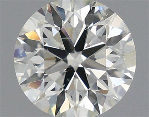 Picture of Natural Diamond 0.51 Carats, Round with Excellent Cut, I Color, SI2 Clarity and Certified by IGI