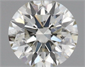Natural Diamond 0.54 Carats, Round with Excellent Cut, I Color, SI2 Clarity and Certified by IGI