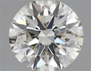 Picture of Natural Diamond 0.54 Carats, Round with Excellent Cut, I Color, SI2 Clarity and Certified by IGI