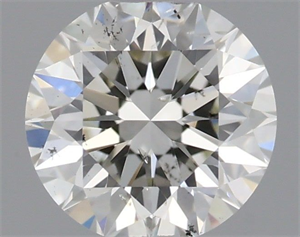 Picture of Natural Diamond 0.50 Carats, Round with Excellent Cut, I Color, SI2 Clarity and Certified by IGI