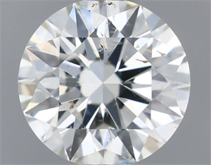 Picture of Natural Diamond 0.52 Carats, Round with Excellent Cut, I Color, SI2 Clarity and Certified by IGI