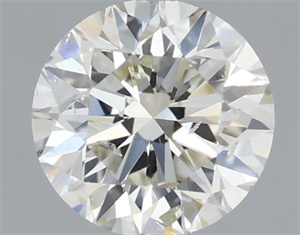 Picture of Natural Diamond 0.50 Carats, Round with Excellent Cut, I Color, SI2 Clarity and Certified by IGI
