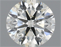 Natural Diamond 0.51 Carats, Round with Excellent Cut, J Color, SI2 Clarity and Certified by IGI