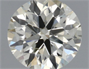 Natural Diamond 0.53 Carats, Round with Excellent Cut, K Color, SI2 Clarity and Certified by IGI