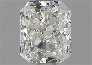 Picture of Natural Diamond 1.02 Carats, Radiant with  Cut, H Color, SI1 Clarity and Certified by GIA