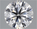 Natural Diamond 0.71 Carats, Round with Very Good Cut, D Color, SI2 Clarity and Certified by IGI