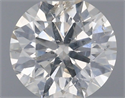 Natural Diamond 0.50 Carats, Round with Excellent Cut, J Color, SI2 Clarity and Certified by IGI
