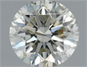 Natural Diamond 0.51 Carats, Round with Excellent Cut, J Color, I1 Clarity and Certified by IGI