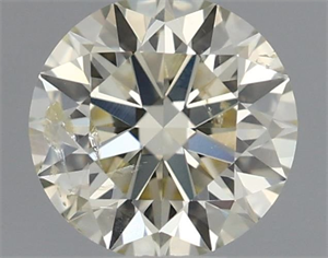 Picture of Natural Diamond 0.53 Carats, Round with Excellent Cut, L Color, SI2 Clarity and Certified by IGI