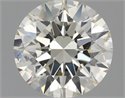 Natural Diamond 1.59 Carats, Round with Excellent Cut, K Color, SI1 Clarity and Certified by IGI