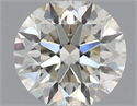Natural Diamond 0.57 Carats, Round with Excellent Cut, J Color, VS1 Clarity and Certified by IGI