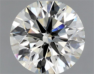 Picture of Natural Diamond 0.80 Carats, Round with Excellent Cut, J Color, SI1 Clarity and Certified by GIA
