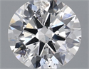 Natural Diamond 0.53 Carats, Round with Excellent Cut, D Color, SI2 Clarity and Certified by IGI