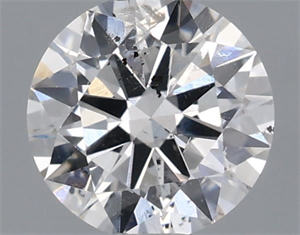 Picture of Natural Diamond 0.53 Carats, Round with Excellent Cut, D Color, SI2 Clarity and Certified by IGI