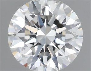 Foto Diamante Natural 0.41 quilates, Redondo , Color H, claridad IF y certificado GIA de