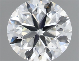 Picture of Natural Diamond 0.41 Carats, Round with Very Good Cut, H Color, VVS1 Clarity and Certified by GIA