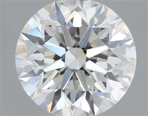 Foto Diamante Natural 0.71 quilates, Redondo , Color I, claridad IF y certificado GIA de