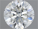 Natural Diamond 0.50 Carats, Round with Very Good Cut, I Color, IF Clarity and Certified by GIA