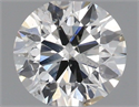 Natural Diamond 0.72 Carats, Round with Excellent Cut, H Color, SI2 Clarity and Certified by IGI