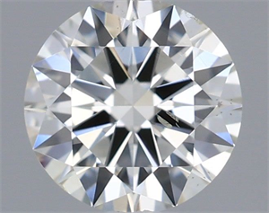 Picture of Natural Diamond 0.42 Carats, Round with Excellent Cut, H Color, SI1 Clarity and Certified by IGI
