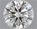 Natural Diamond 0.42 Carats, Round with Excellent Cut, H Color, VS1 Clarity and Certified by IGI