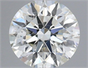 Natural Diamond 0.50 Carats, Round with Excellent Cut, J Color, SI2 Clarity and Certified by GIA