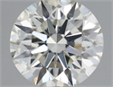 Natural Diamond 0.60 Carats, Round with Excellent Cut, J Color, VS2 Clarity and Certified by GIA