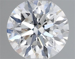 Picture of Natural Diamond 0.41 Carats, Round with Excellent Cut, E Color, VS2 Clarity and Certified by GIA
