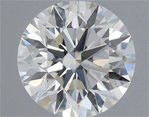Picture of Natural Diamond 0.81 Carats, Round with Excellent Cut, J Color, VS2 Clarity and Certified by IGI