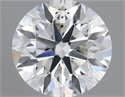 Natural Diamond 0.80 Carats, Round with Excellent Cut, H Color, SI1 Clarity and Certified by IGI