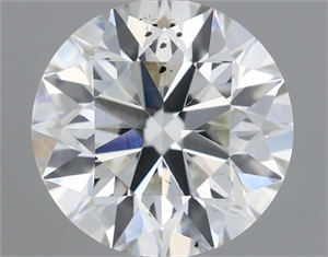 Picture of Natural Diamond 0.80 Carats, Round with Excellent Cut, H Color, SI1 Clarity and Certified by IGI