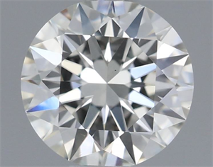 Picture of Natural Diamond 0.52 Carats, Round with Excellent Cut, K Color, VS1 Clarity and Certified by GIA