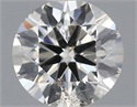 Natural Diamond 0.40 Carats, Round with Excellent Cut, J Color, I1 Clarity and Certified by IGI