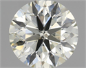 Natural Diamond 0.70 Carats, Round with Excellent Cut, L Color, SI1 Clarity and Certified by IGI