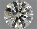 Natural Diamond 0.72 Carats, Round with Excellent Cut, K Color, I1 Clarity and Certified by IGI