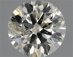 Picture of Natural Diamond 0.72 Carats, Round with Excellent Cut, K Color, I1 Clarity and Certified by IGI