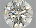 Natural Diamond 0.71 Carats, Round with Excellent Cut, L Color, SI1 Clarity and Certified by IGI