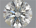 Natural Diamond 0.71 Carats, Round with Excellent Cut, K Color, I1 Clarity and Certified by IGI