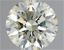 Natural Diamond 0.71 Carats, Round with Excellent Cut, L Color, VS2 Clarity and Certified by IGI