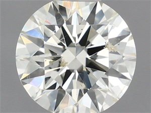 Picture of Natural Diamond 0.40 Carats, Round with Excellent Cut, J Color, SI2 Clarity and Certified by IGI