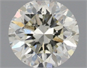 Natural Diamond 0.72 Carats, Round with Very Good Cut, L Color, SI1 Clarity and Certified by IGI