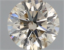 Natural Diamond 0.70 Carats, Round with Excellent Cut, L Color, SI2 Clarity and Certified by IGI