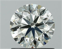 Natural Diamond 0.92 Carats, Round with Very Good Cut, M Color, SI1 Clarity and Certified by GIA