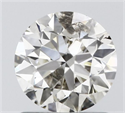 Natural Diamond 1.05 Carats, Round with Excellent Cut, K Color, I1 Clarity and Certified by IGI