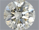Natural Diamond 1.02 Carats, Round with Excellent Cut, N Color, SI2 Clarity and Certified by IGI