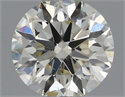 Natural Diamond 0.41 Carats, Round with Excellent Cut, K Color, SI1 Clarity and Certified by IGI