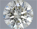 Natural Diamond 0.44 Carats, Round with Excellent Cut, K Color, SI2 Clarity and Certified by IGI