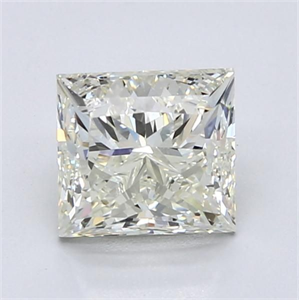 Picture of Natural Diamond 2.00 Carats, Princess with  Cut, K Color, VS1 Clarity and Certified by IGI