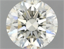 Natural Diamond 0.91 Carats, Round with Excellent Cut, J Color, SI1 Clarity and Certified by IGI